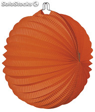 Farol esferico naranja 22 cm, 12