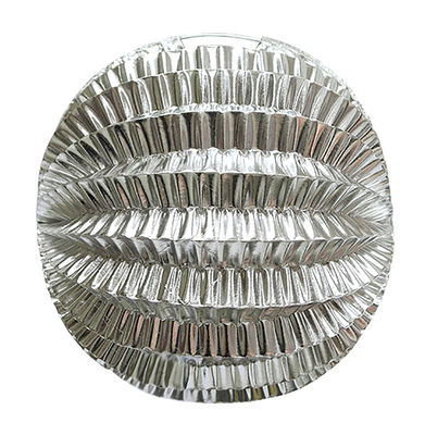 Farol esferico plata 22 cm, 12