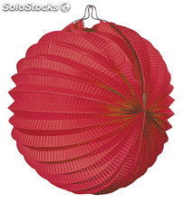 Farol esferico rojo 22 cm, 12