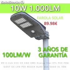 Farola led solar 10W