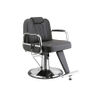 Fauteuil Barbier Inclinable Hydraulique Avec Repose-Pieds Modèle Tonsur Noir