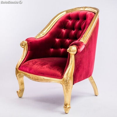 fauteuil baroque doré louis tub