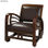 Fauteuil de salon - Cuir et bois - 40 % de remise sur prix catalogue - 1