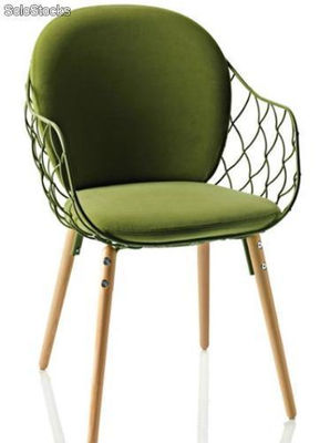 fauteuil en acier, silla piña - Photo 2