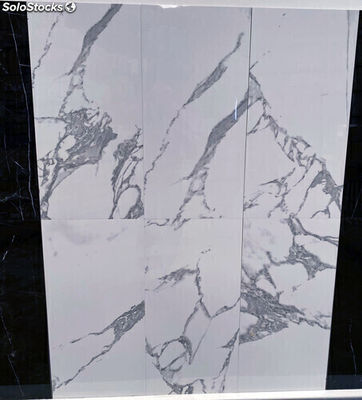 Feinsteinzeug weißer Marmorimitat Fliese 60x60 - Foto 5