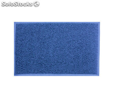 Felpudo de entrada de rizos Azul - Lestare - 80x120 cm