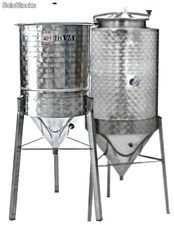 Fermentador acero inoxidable aisi 304 capacidad 100 litros elaboración cerveza