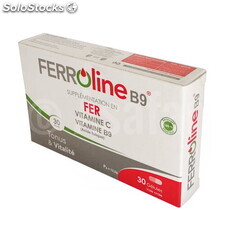Ferroline B9 fer vitamine c 30 gélules