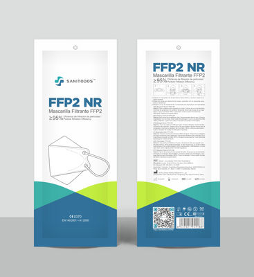 FFP2 Forma de pez blanco