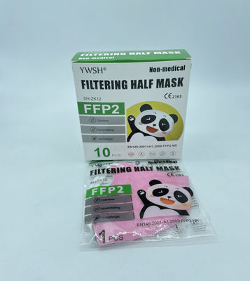 FFP2 Infantil panda rosa 10pcs pack CE2163 - Foto 3