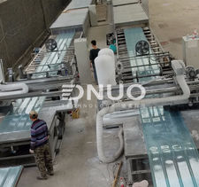 Fiberglass roofing sheet making machine