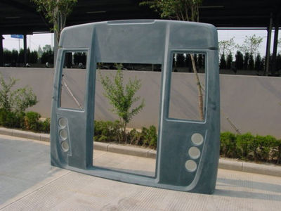 Fiberglass shell for bus