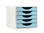 Fichero cajones de sobremesa q-connect 5 cajones color azul pastel 270x340x260 - Foto 2