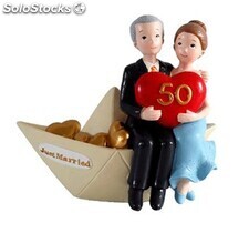 Figura pastel 50 aniversario barco