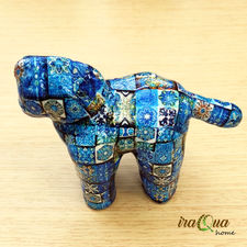 Figuras de ceramicas decoradas con tecnica vintaje decoupage y resina epoxica