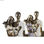 Figurka Dekoracyjna DKD Home Decor 17,5 x 8,5 x 26 cm Złoty Rodzina (2 Sztuk) - 2