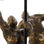 Figurka Dekoracyjna DKD Home Decor 20 x 10 x 31 cm Złoty Aluminium Drewno mango - 2