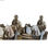 Figurka Dekoracyjna DKD Home Decor 22 x 11 x 16,5 cm Złoty Biały Para (2 Sztuk) - 2