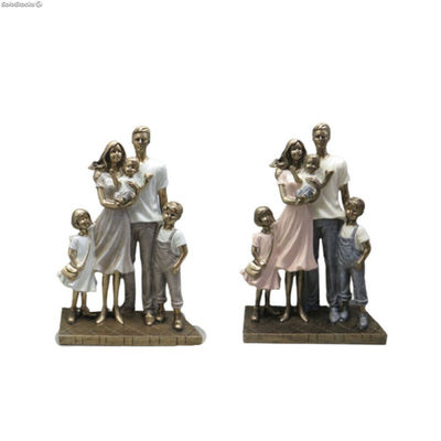Figurka Dekoracyjna DKD Home Decor 24 x 11,5 x 34 cm Wielokolorowy Rodzina (2 Sz