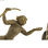 Figurka Dekoracyjna DKD Home Decor 33 x 25 x 48 cm Czarny Złoty Małpa Nowoczesny - 3