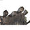 Figurka Dekoracyjna DKD Home Decor Czarny Miedź Żywica Ludzie Nowoczesny (40 x 1 - 2