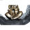 Figurka Dekoracyjna DKD Home Decor Czarny Złoty Mnich Orientalny 20,8 x 6,5 x 18 - 3