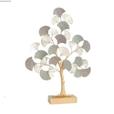 Figurka Dekoracyjna DKD Home Decor Drzewo Złoty Metal Wielokolorowy Nowoczesny (