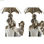 Figurka Dekoracyjna DKD Home Decor Parasol 17,5 x 8,5 x 31 cm Miedź Rodzina (2 S - 2