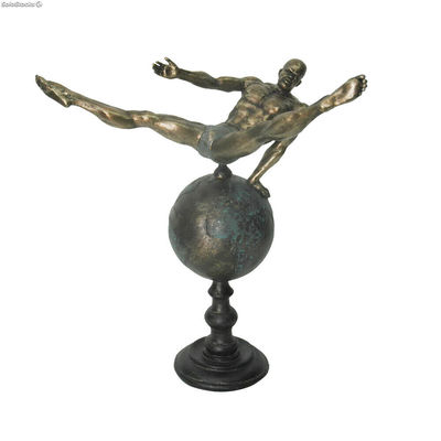 Figurka Dekoracyjna DKD Home Decor Świat Złoty Żywica Gimnastyk Nowoczesny (29 x
