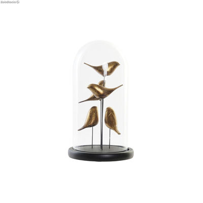 Figurka Dekoracyjna DKD Home Decor Szkło Żywica Ptaki (17 x 17 x 32 cm)
