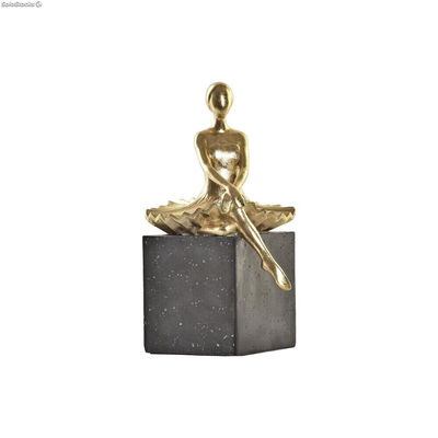 Figurka Dekoracyjna DKD Home Decor Tancerka Złoty Żywica Ciemny szary (21,5 x 23
