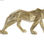 Figurka Dekoracyjna DKD Home Decor Złoty Lampart Żywica (67 x 15,5 x 25 cm) - 2