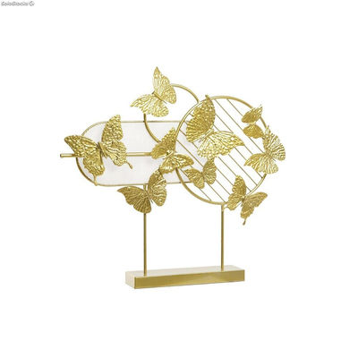 Figurka Dekoracyjna DKD Home Decor Złoty Metal Motyle (63 x 9 x 58,4 cm)