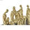 Figurka Dekoracyjna DKD Home Decor Złoty Żywica Ciemny szary Ludzie Nowoczesny ( - 2