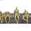 Figurka Dekoracyjna DKD Home Decor Złoty Żywica Ciemny szary Ludzie Nowoczesny ( - 3