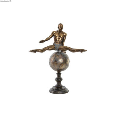 Figurka Dekoracyjna DKD Home Decor Złoty Żywica Gimnastyk Nowoczesny (36 x 19 x