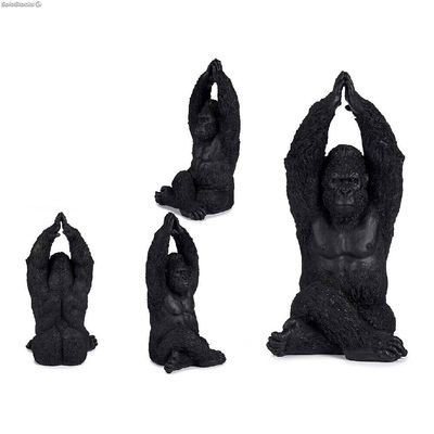 Figurka Dekoracyjna Goryl Czarny 18 x 36,5 x 19,5 cm