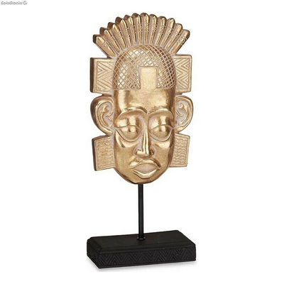 Figurka Dekoracyjna Indianin Złoty Polyresin (17,5 x 36 x 10,5 cm)