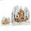 Figurka Dekoracyjna Miasteczko Boże Narodzenie Biały Brązowy Drewno 44 x 43 x 6 - 2
