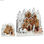 Figurka Dekoracyjna Miasteczko Boże Narodzenie Biały Brązowy Drewno 44 x 44,5 x - 2
