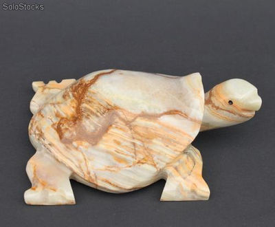 Figurka Żółw - 15 cm - onyks - Zdjęcie 2