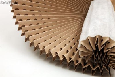 Filtre carton plissé avec média polyester