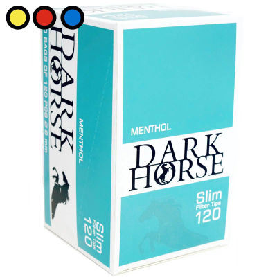 Filtri Slim 6x15mm Menthol Dark Horse (10 sacchetti da 120 filtri) - Foto 2