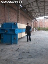 Filtro prensa de capacidad de 2.200 kilos el peso de la torta