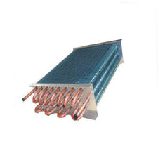 Finned hydrophilic foil evaporator for custom refrigerator freezers