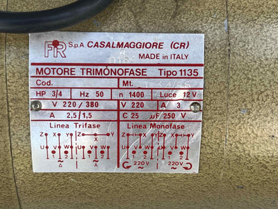 FIR 1135 Motore macchina da Cucire trimonofase 1400 giri - Foto 2