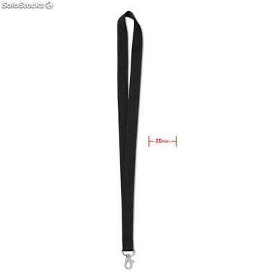 Fita Lanyard 20 mm preto MIMO9058-03