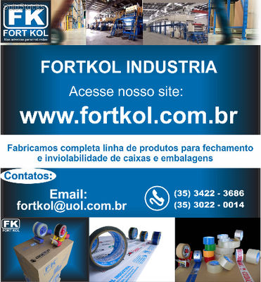 Fitas Adesivas Personalizadas | FORTKOL 550