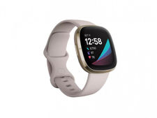 FitBit Sense Smartwatch lunar white/ soft gold - FB512GLWT