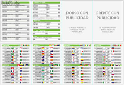 Fixture Mundial Brasil 2014 Modelos Editables Color Fondo 2 Publicidades